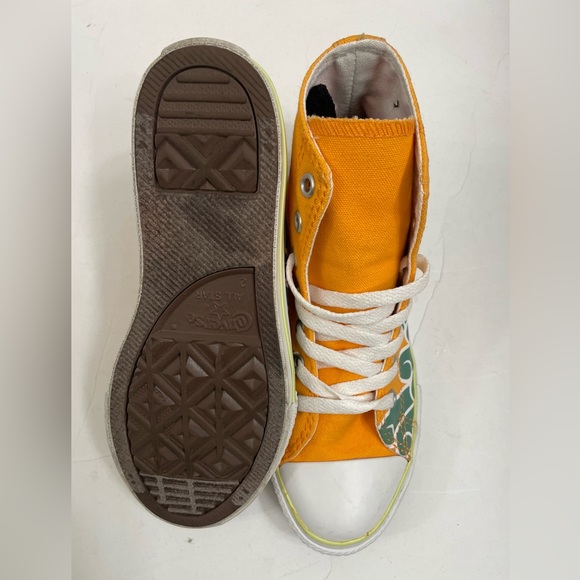 Converse Chuck Yellow/Blue/Green Taylor All Stars Space Hi Sz(2) - Picture 5 of 6